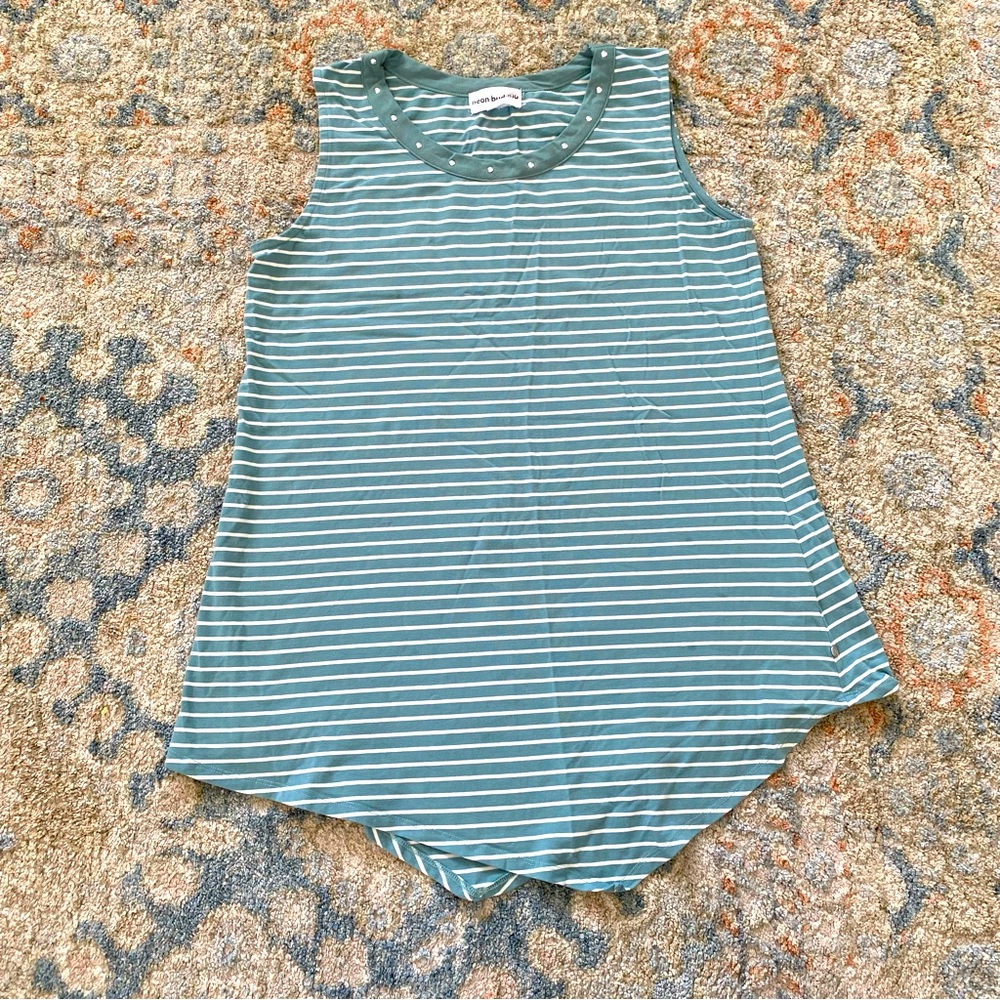 Neon Buddha Women’s Striped Tunic Tank Top Size Small